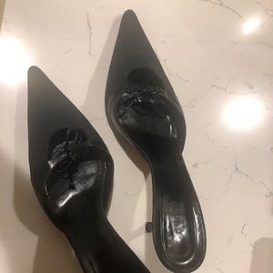 Gucci heeled G signature fabric mules